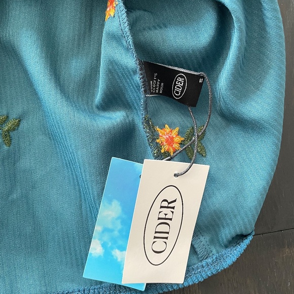 CIDER Floral Print Corduroy Mini Dress - Picture 3 of 3